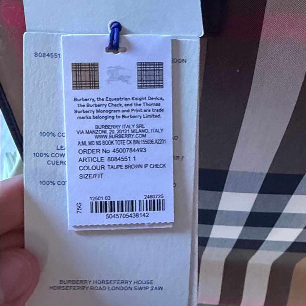 Burberry Book Tote - Picture 3 of 5